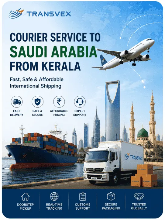 Best Courier Service to Saudi Arabia from Kerala for Fast & Secure Delivery