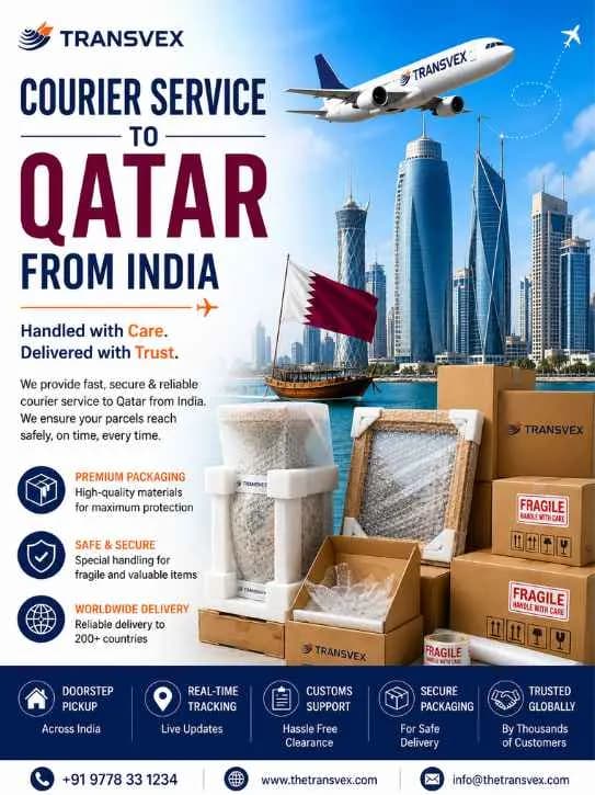 Courier Service to Qatar from India: Fast, Secure & Affordable International Parcel Delivery