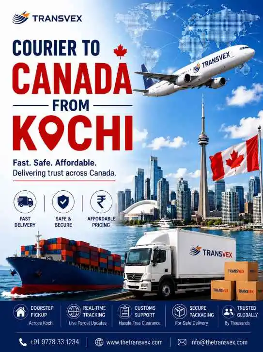 Courier to Canada from Kochi β Secure Shipping for Every Parcel