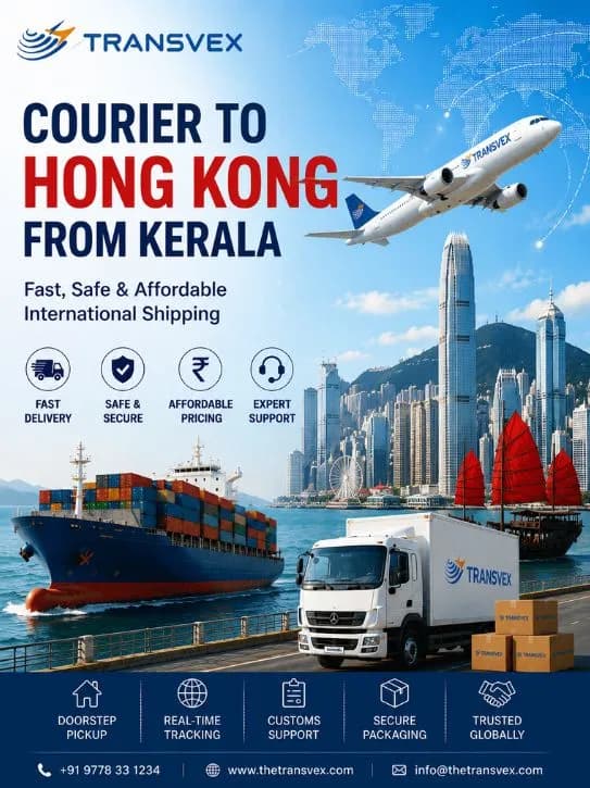 Courier to Hong Kong from Kerala | Reliable International Shipping