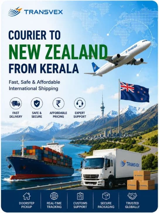 Courier to New Zealand from Kerala | Fast & Secure Delivery