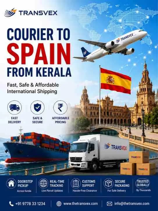 Courier to Spain from Kerala