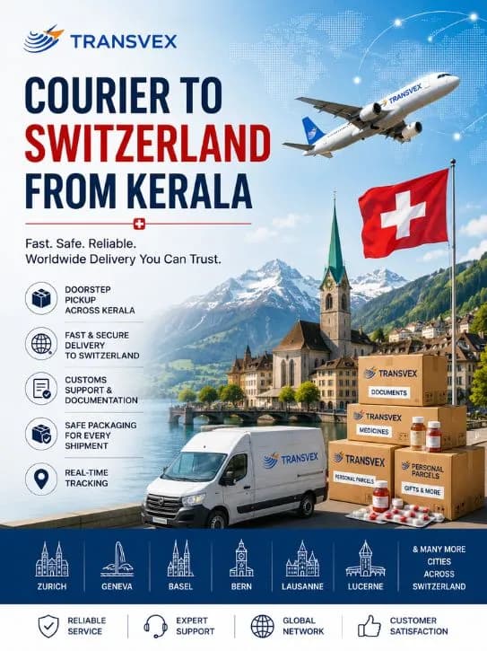 Courier Service to Switzerland from Kerala