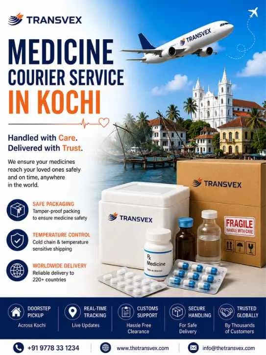 Medicine Courier Service in Kochi: Safe & Reliable International Medicine Delivery