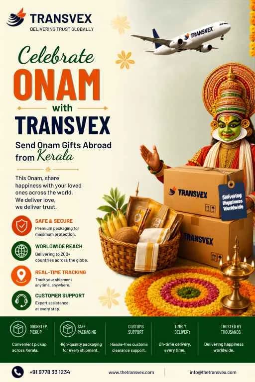 Celebrate Onam with Transvex: Send Onam Gifts Abroad from Kerala